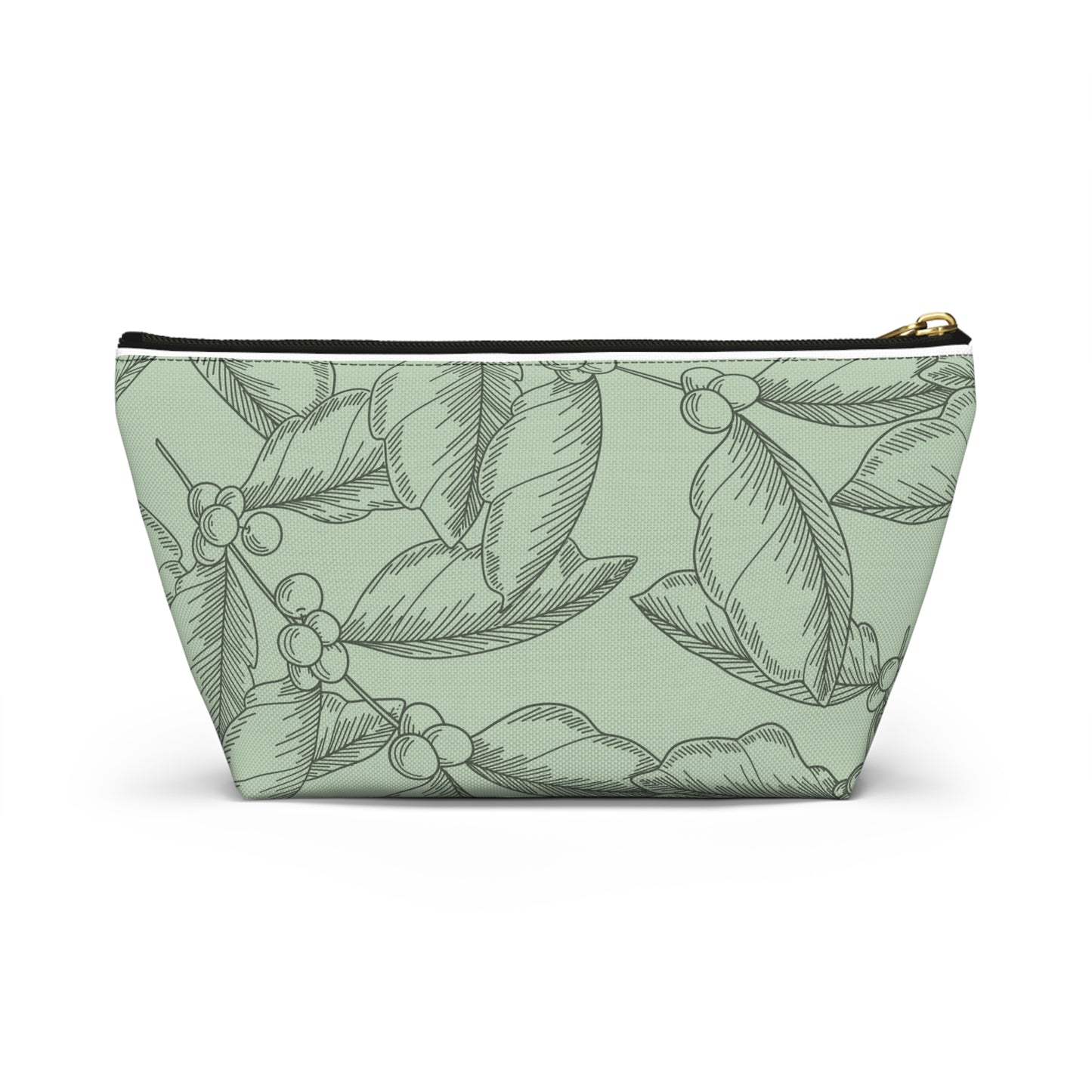 Zipper Pouch - Coffee Plant - green