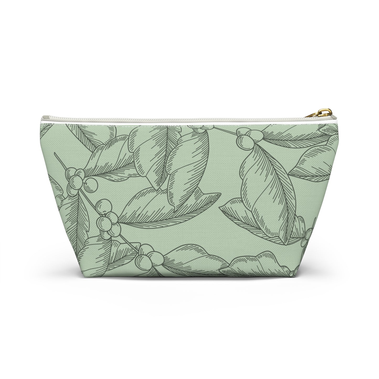 Zipper Pouch - Coffee Plant - green