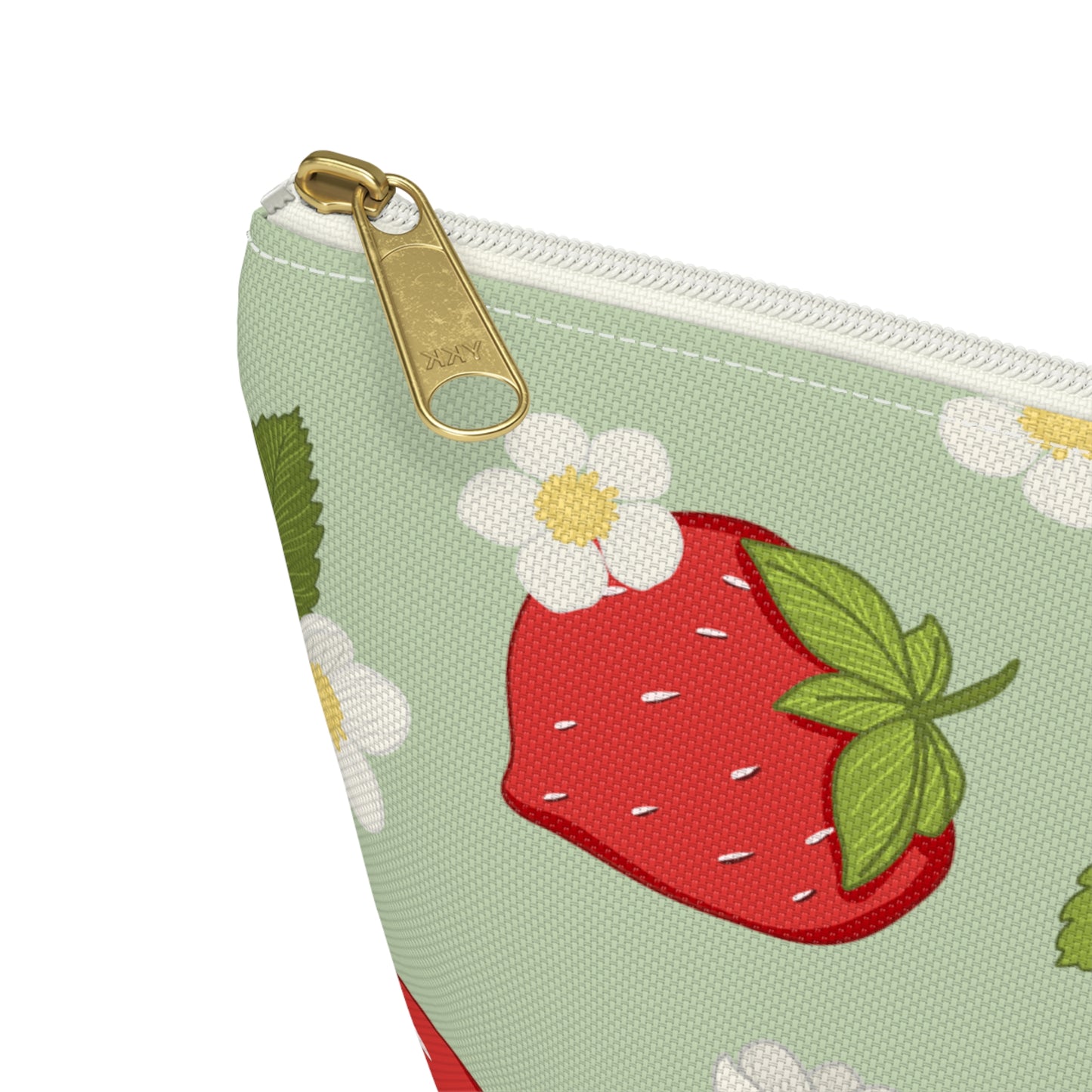 Zipper Pouch - Strawberry Blossoms