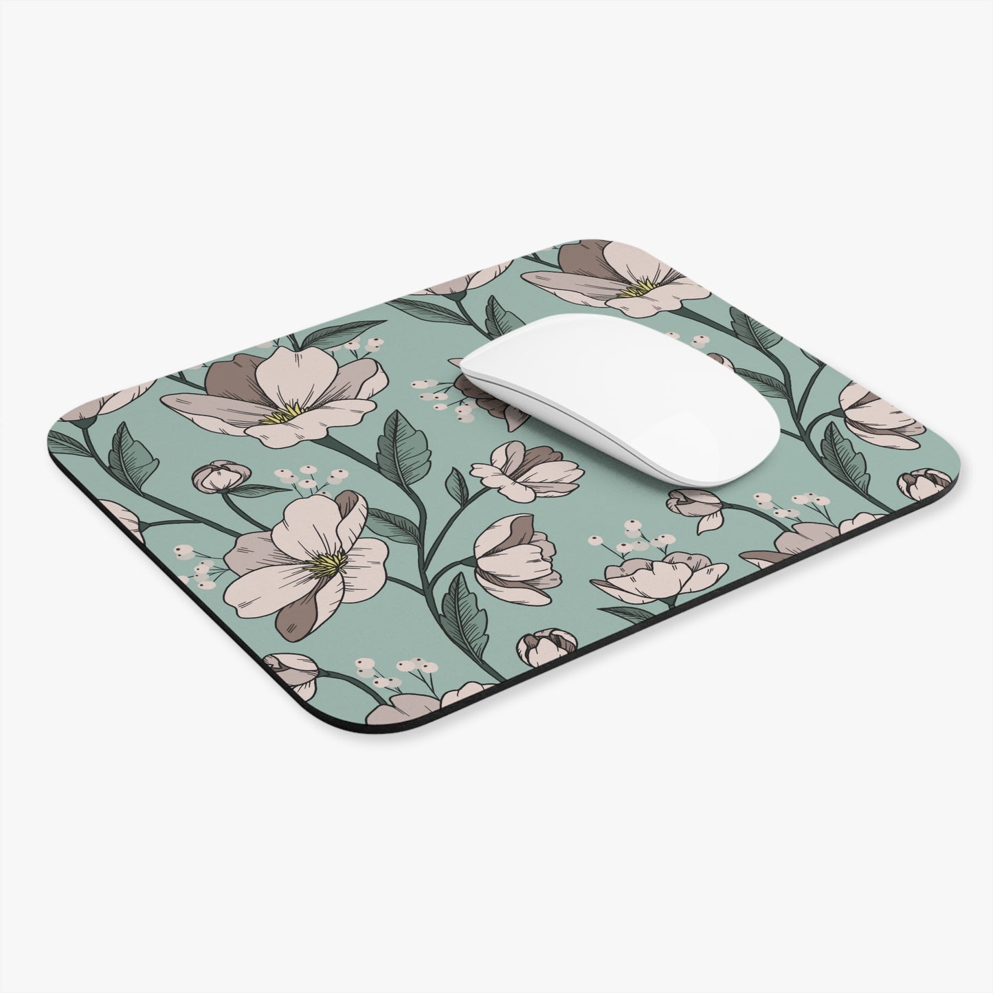 Mouse Pad - Flowy Blue Florals