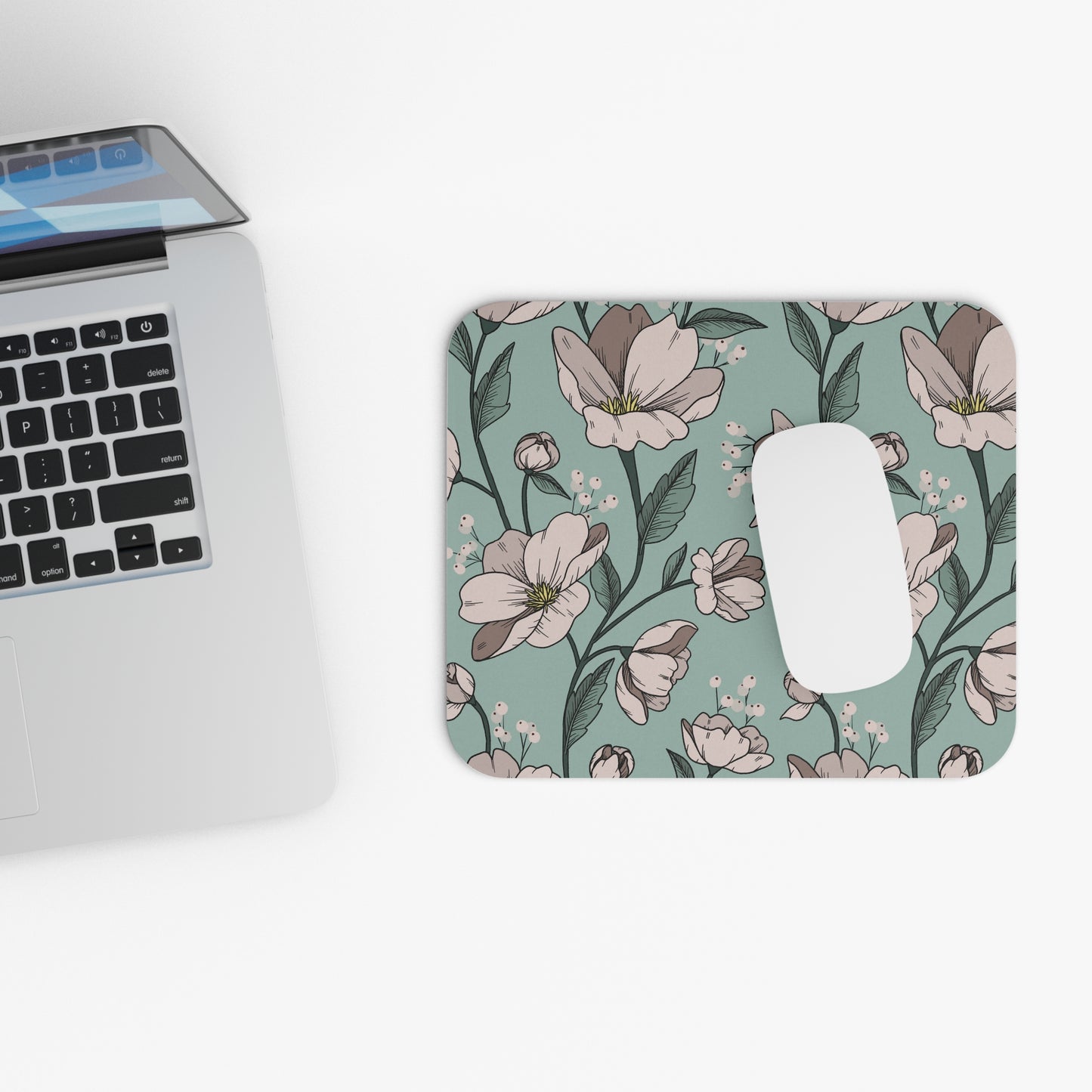 Mouse Pad - Flowy Blue Florals