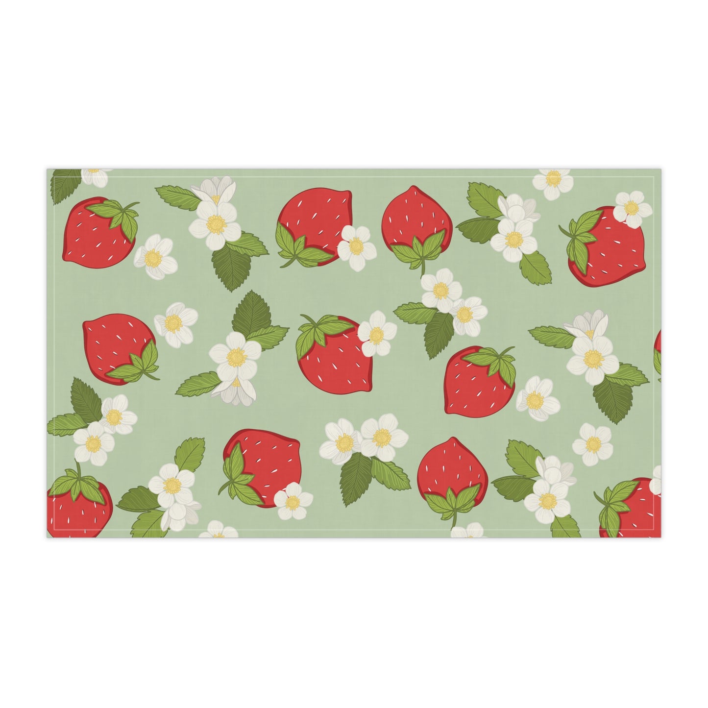 Tea Towel - Strawberry Blossoms