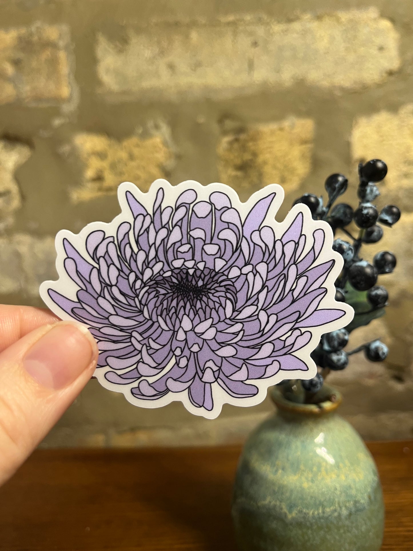 Sticker - Chrysanthemum - 3"