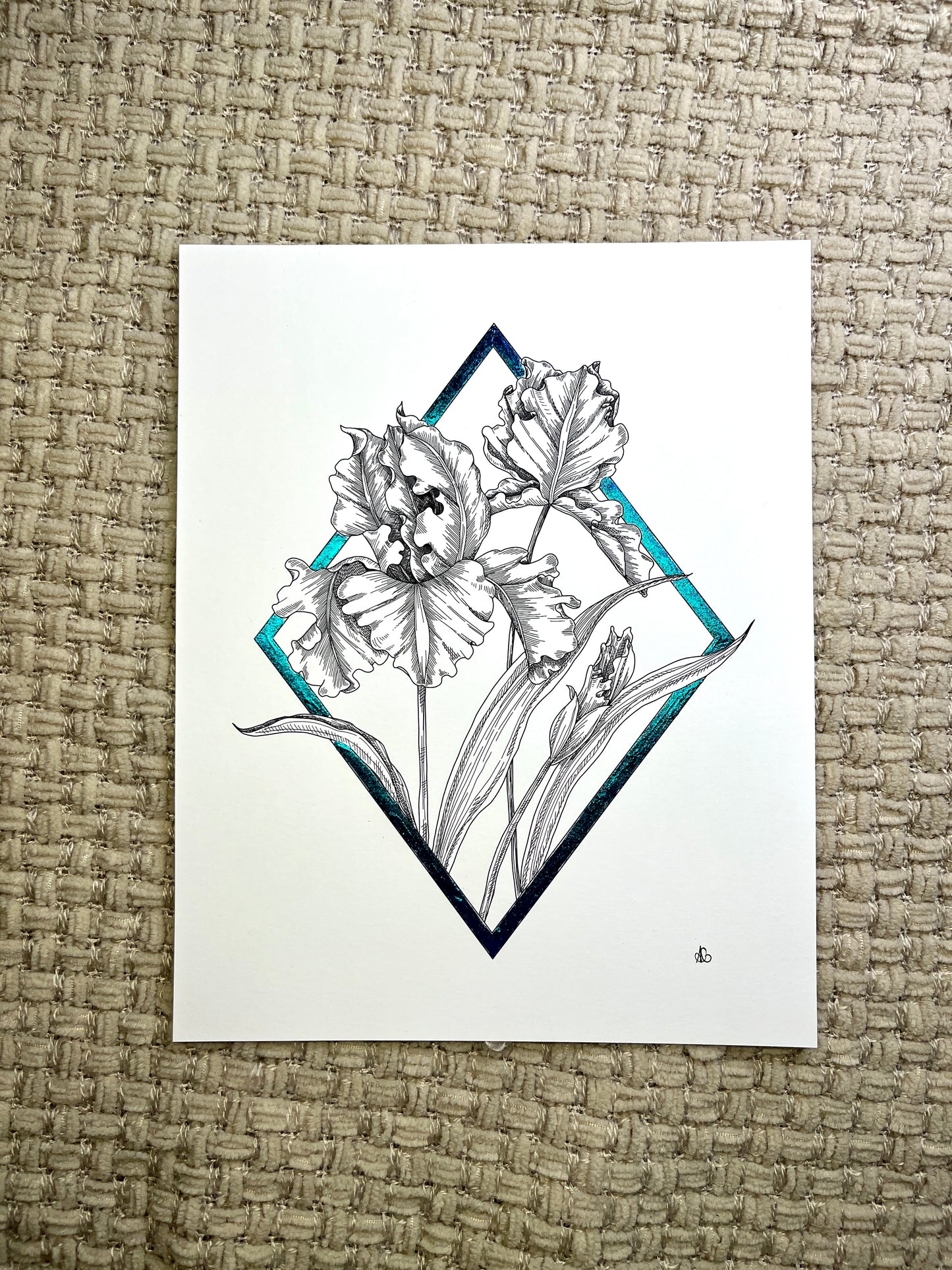 Art Print - Metallic - Irises