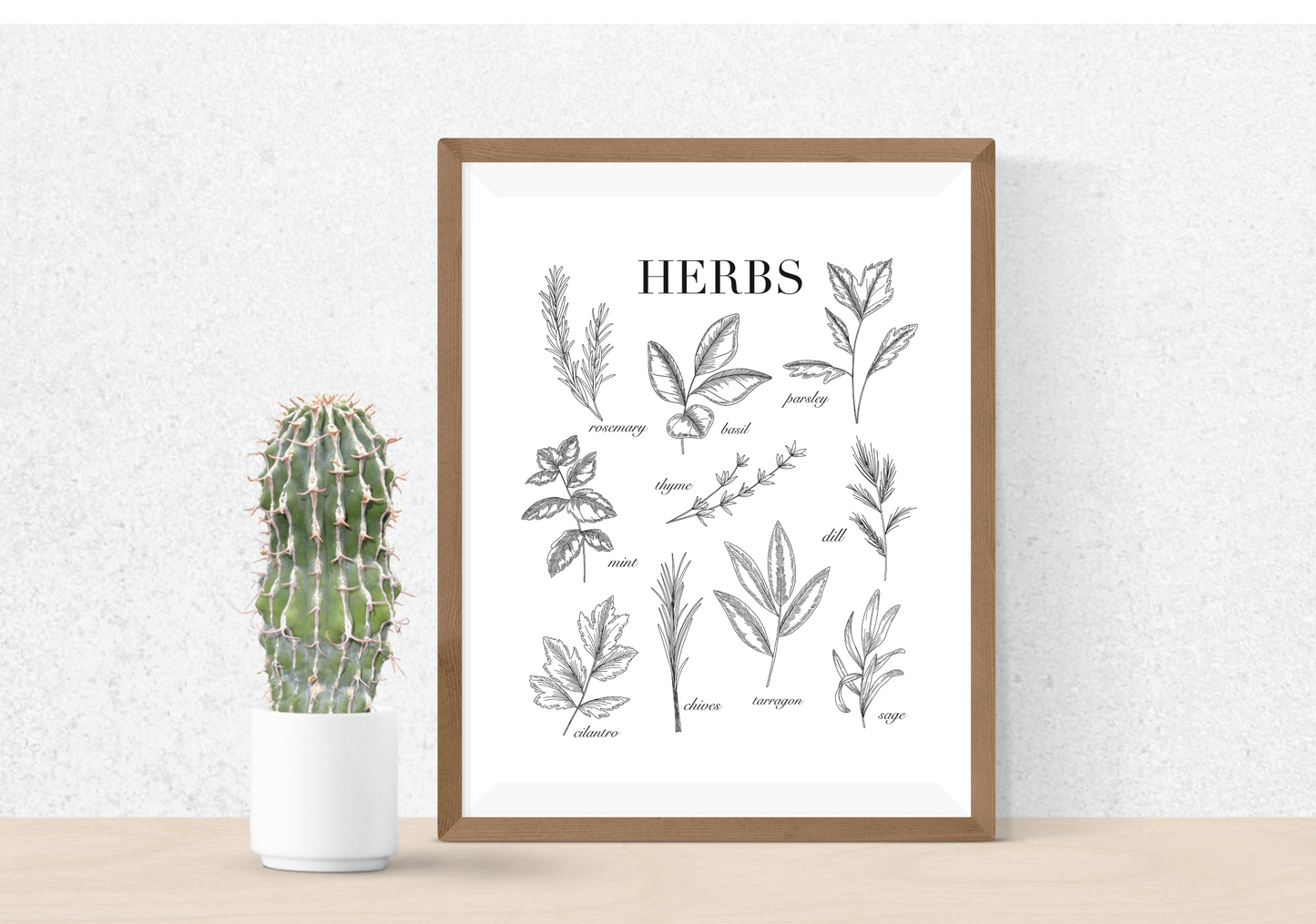 Art Print - Herbs - 8"x10"