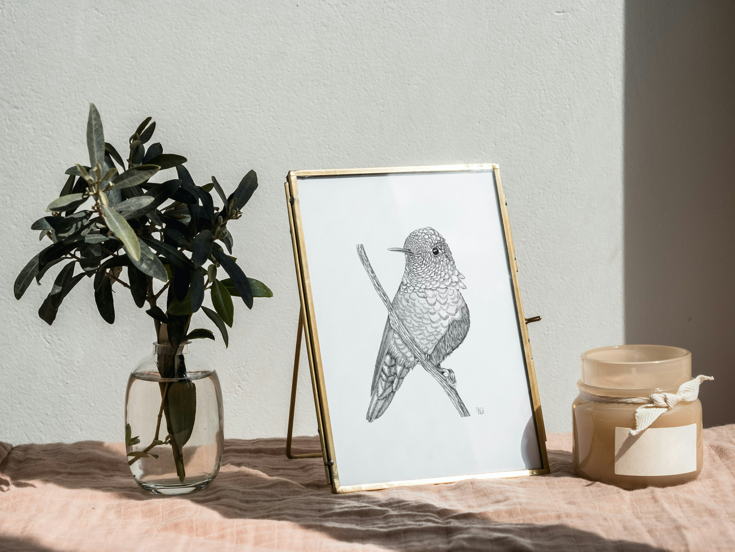 Art Print - Detailed Bird - 8” x 10”