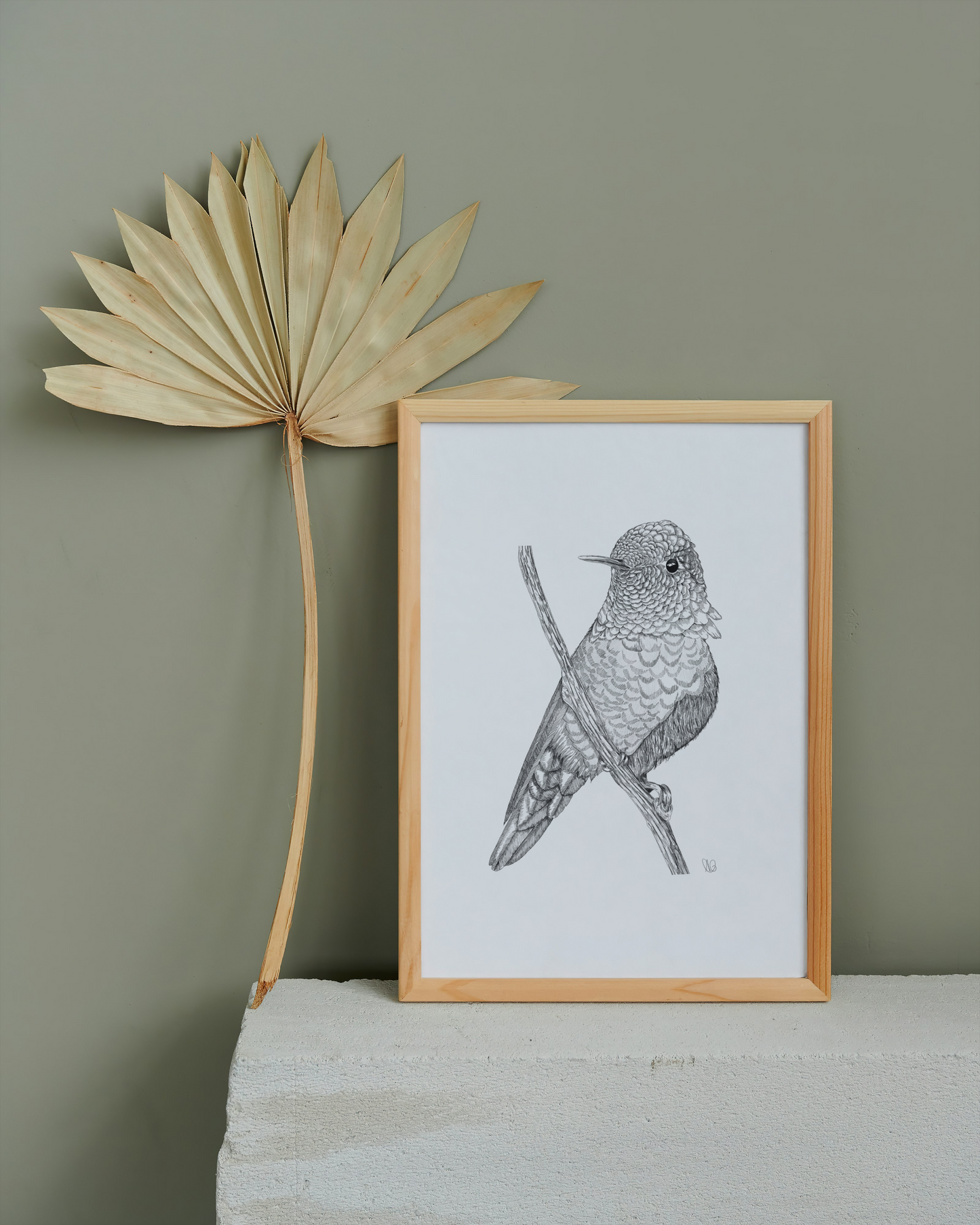 Art Print - Detailed Bird - 8” x 10”